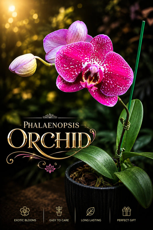 IMPORTED ORCHID PHALAENOPSIS 21492 WITH FLOWERS AND BUDS